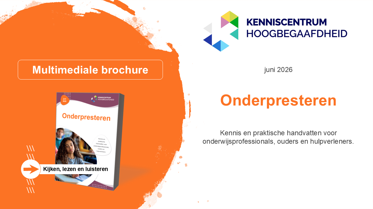 Plaatje omslag brochure Onderpresteren